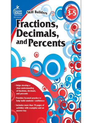 cover image of Fractions, Decimals, and Percents, Grades 3--5
